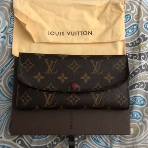 Authentic Emilie LV wallet